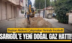 Sarıgöl'de doğal gaz çalışmaları sürüyor!