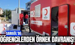 Sarıgöl'de öğrencilerden örnek davranış!