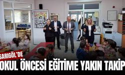 Sarıgöl’de okul öncesi eğitim çalışmaları yerinde incelendi!
