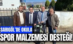 Sarıgöl'de okula spor malzemesi desteği!