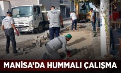 Manisa'da yol ve kaldırımlar yenileniyor