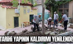 Tarihi Şeyh Ahmet Dede Türbesi’nin kaldırımı yenilendi!