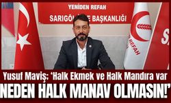 Yeniden Refah Partisi Sarıgöl'den “Halk Manav” Çağrısı!