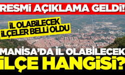 TÜİK verilerine göre il olabilecek ilçeler belli oldu