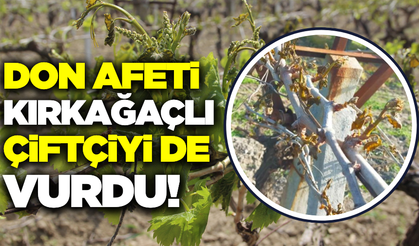 Kırkağaç'ta 59 çiftçiye ait 340 dekarlık arazi zarar gördü!