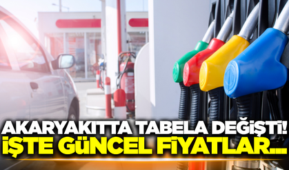 Akaryakıt fiyatlarında tabela değişti! İşte güncel fiyatlar..