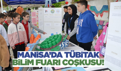 Manisa BİLSEM ve Spil Ortaokulu İş Birliğiyle TÜBİTAK Bilim Fuarı düzenlendi
