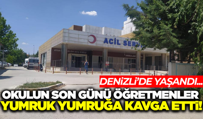 Denizli'de iki öğretmen arasında kavga!