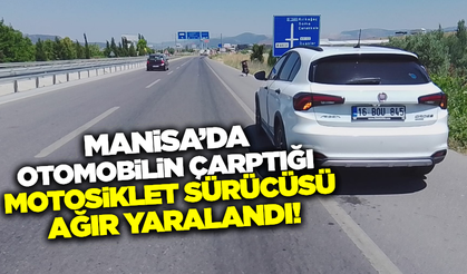 Kırkağaç'ta Trafik Kazası: Motosiklet Sürücüsü Ağır Yaralandı