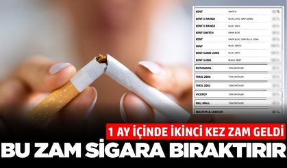 Bir ay içinde ikinci zam! İşte fiyat listesi