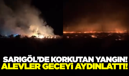 Sarıgöl'de korkutan yangın!