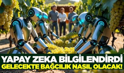 Yapay zeka anlattı! Gelecekte bağcılık nasıl yapılacak