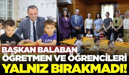 Başkan Balaban miniklerin heyecanına ortak oldu!