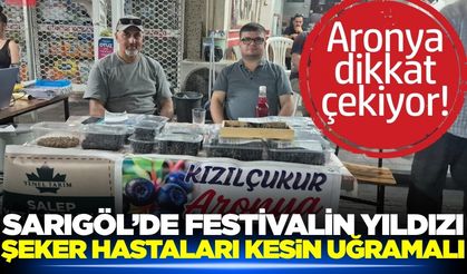 Sarıgöl'de festivalin yıldızı aronya standı oldu