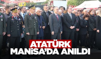 Manisa'da Büyük Önder Atatürk Saygıyla Anıldı