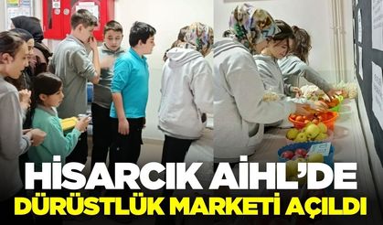 Hisarcık'da dürüstlük marketi açıldı!