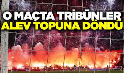 Stad alev topuna döndü! Maç yarıda kaldı