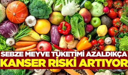 Az sebze ve meyve tüketiyorsanız kansere davetiye çıkarıyorsunuz