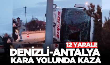 Denizli-Antalya kara yolunda kaza!