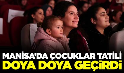 Manisalı çocuklar tatilin tadını çıkardı