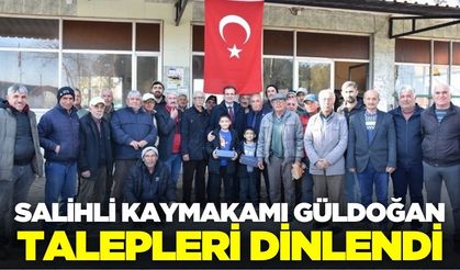 Salihli Kaymakamı Güldoğan mahalle sakinleriyle buluştu!