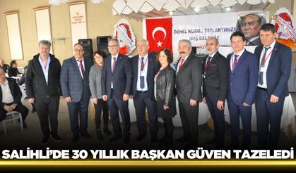 Salihli'de Kadir Dilşeker yeniden başkan seçildi