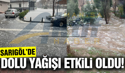 Sarıgöl'de dolu yağışı hayatı olumsuz etkiledi