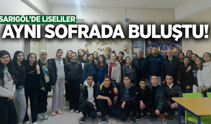 Sarıgöl'de 150 öğrenci iftar sofrasında bir araya geldi!