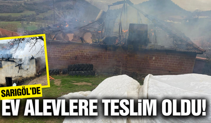 Sarıgöl'de ev yangını: Ekipler seferber oldu!