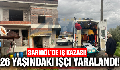 Sarıgöl’de İnşaattan Düşen Genç İşçi Yaralandı