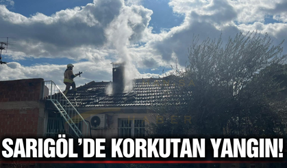 Sarıgöl'de çıkan yangın paniğe neden oldu!