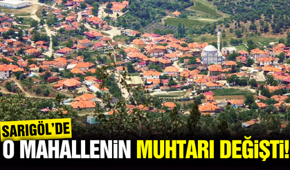 Sarıgöl'de Dindarlı Mahallesi Muhtarı Değişti