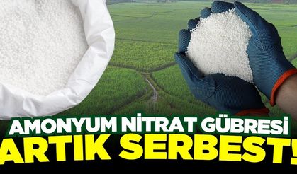 Amonyum Nitrat gübresine kullanım izni