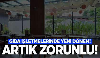 Gıda işletmelerinde yeni dönem başladı!