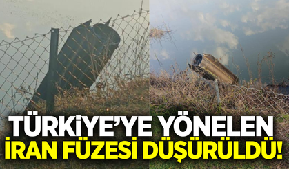 İran'dan Türkiye'ye yönelen balistik füze düşürüldü