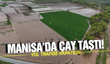 Kelebek çayı taştı, Regülatör yolu trafiğe kapatıldı