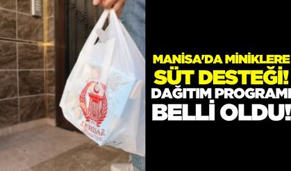 Manisa'da miniklere süt desteği!