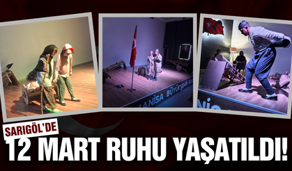 Sarıgöl'de İstiklal Marşı'nın ruhu yaşatıldı!