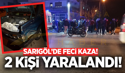 Sarıgöl’de Motosiklet ile Otomobil Çarpıştı: 2 Yaralı