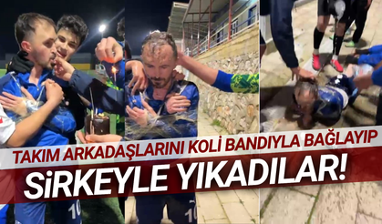 Manisa'da 'sirkeli, yumurtalı' doğum günü kutlaması