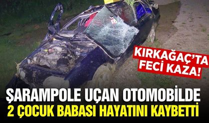 Kırkağaç'ta Kontrolden Çıkan Otomobil Şarampole Uçtu: 1 Ölü, 1 Yaralı