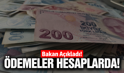 Bakan açıkladı: Hesaplara aktarılıyor!