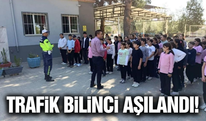 Sarıgöl'de öğrencilere trafik eğitimi!