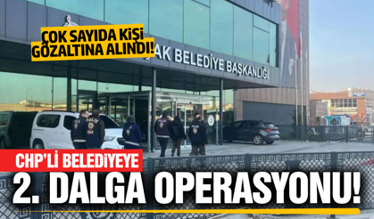 Uşak Belediyesi'nde çok sayıda kişi gözaltına alındı