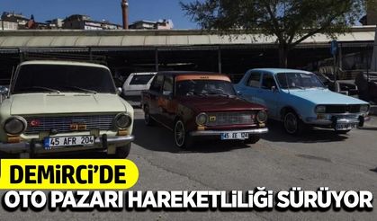 Demirci 2. el oto pazarı’na yoğun ilgi