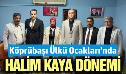 Köprübaşı Ülkü Ocakları'nda bayrak değişimi