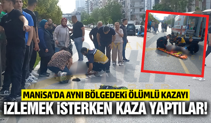 Manisa’da motosiklet kazası: Yaralılar hastaneye kaldırıldı