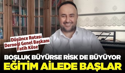 Manisalı Başkan Köse: Ailedeki eğitim zayıflarsa çocuklar yönsüz kalabilir