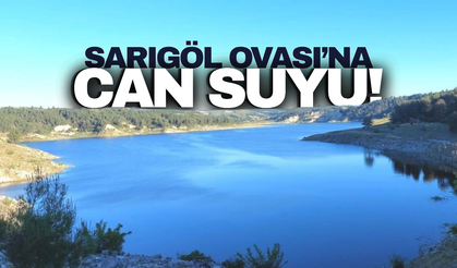 Sarıgöl'e can suyu: Hem çiftçinin hem de vatandaşın yüzü güldü!