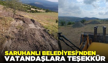 Saruhanlı Belediyesi'nden ilçe halkına teşekkür